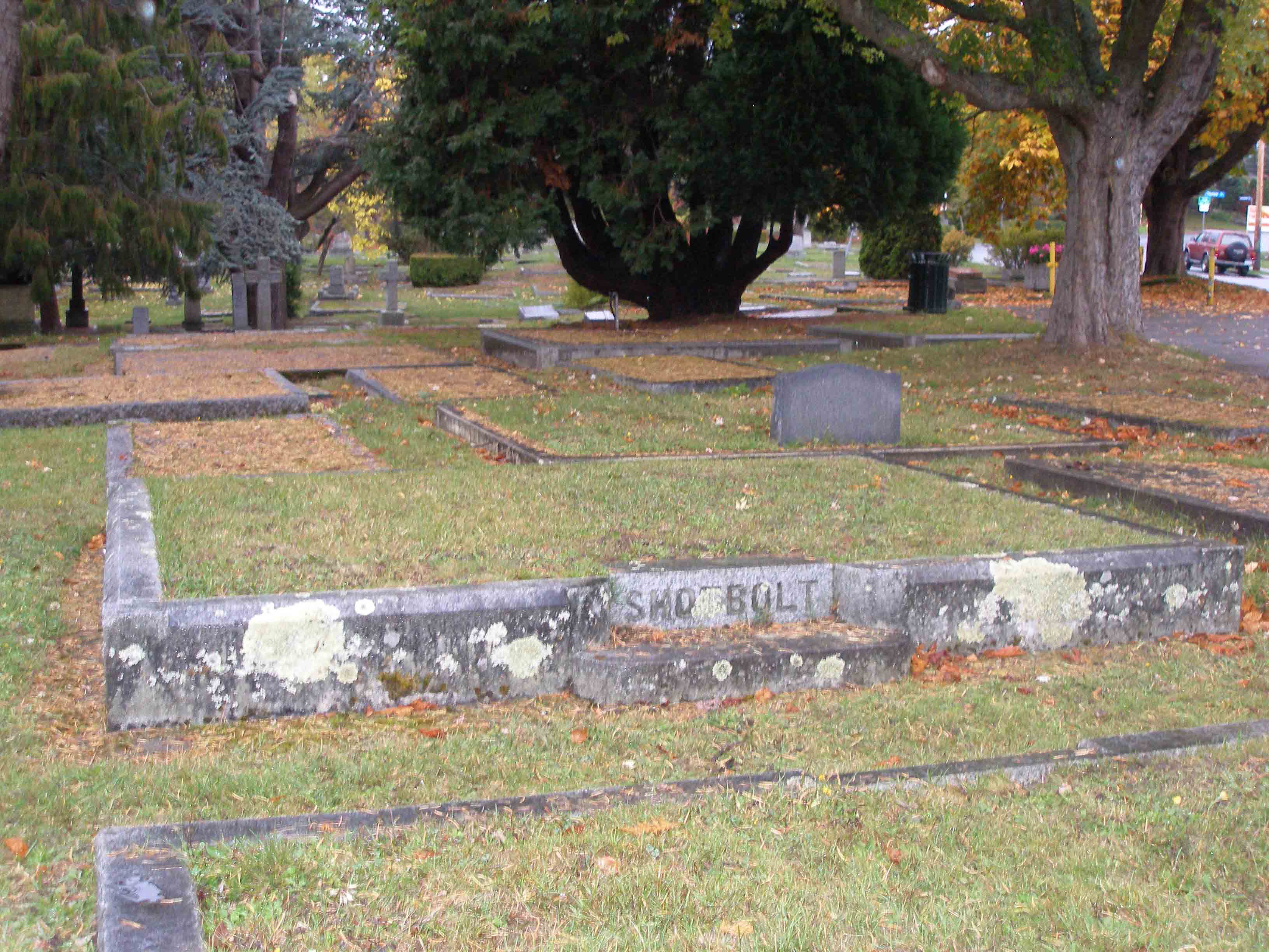 Thomas Shotbolt grave, Ross Bay Cemetery, Victoria, B.C.